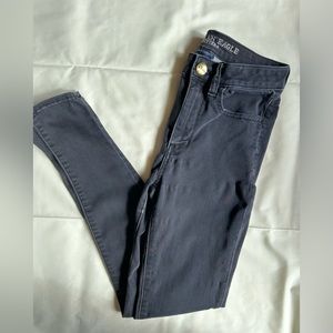 American Eagle Super High Rise Jegging Black